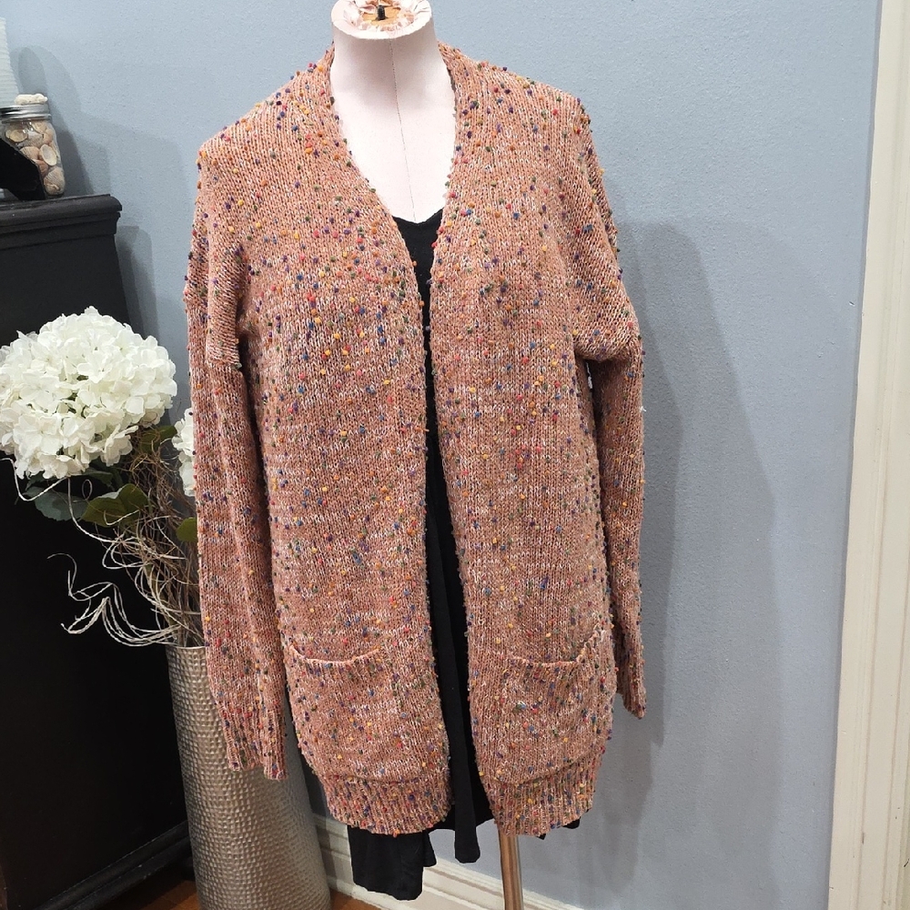 Women's Speckled Knit Cardigan Sweater‎